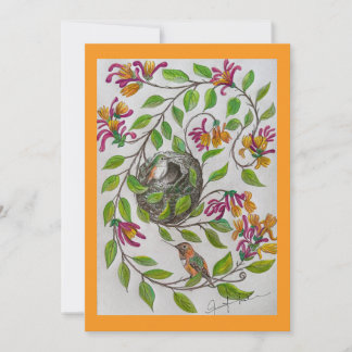 Hummingbird Home Invitation