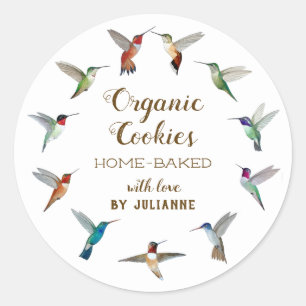 Hummingbird Home-made Goods Classic Round Sticker