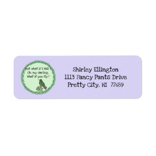 Hummingbird Hummingbirds address Label