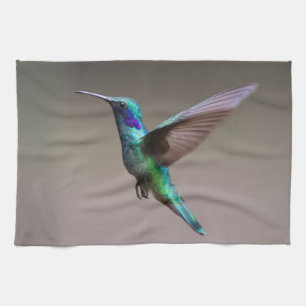 Hummingbird in Flight Tea Towel