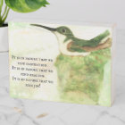 Hummingbird - It is in nature that we find joy!