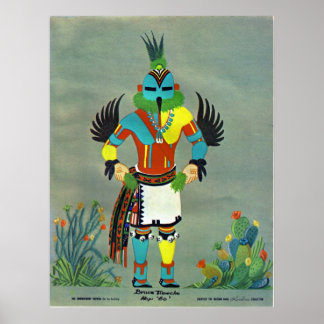 "Hummingbird" kachina Poster