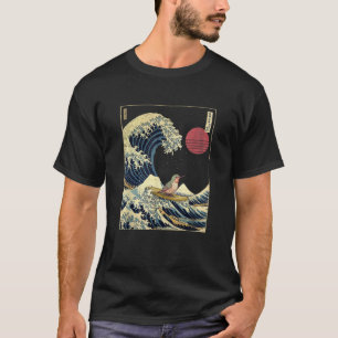 Hummingbird Kanagawa Wave Funny Surf Animal T-Shirt