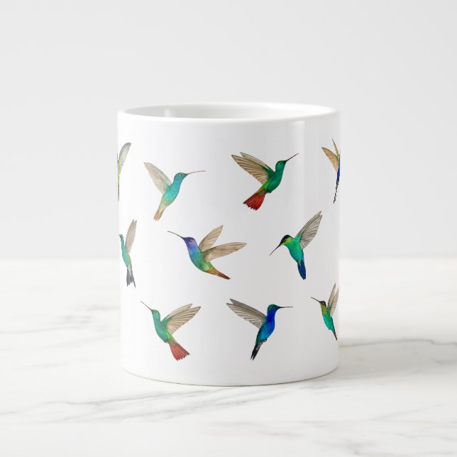 Hummingbird Large Coffee Mug (Front)