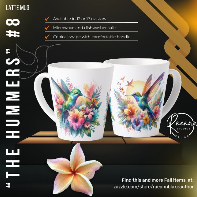 Hummingbird Latte Mug (Creator Uploaded)