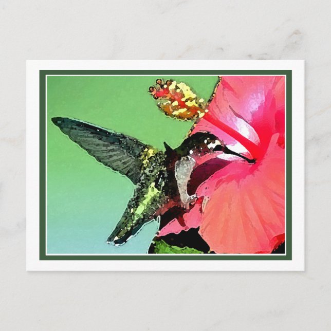 Hummingbird Lunch Postcard (Front)