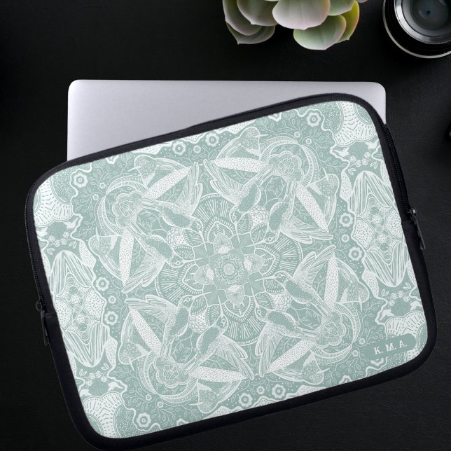 Hummingbird Mandala Laptop Sleeve (Creator Uploaded)