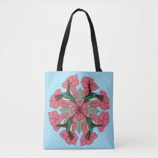 Hummingbird Mandala- tote Bag