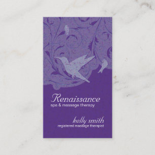 Hummingbird Massage Therapist Business Cards