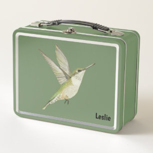 Hummingbird Metal Lunch Box