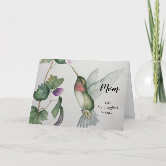 Hummingbird Mother’s Day Card (Front)
