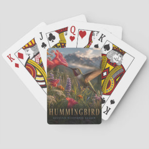 Hummingbird Mountain Meadow ANIMALS Poker Playing Cards