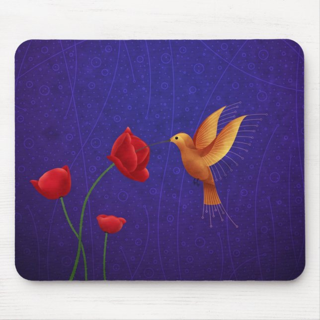 Hummingbird Mouse Pad (Front)