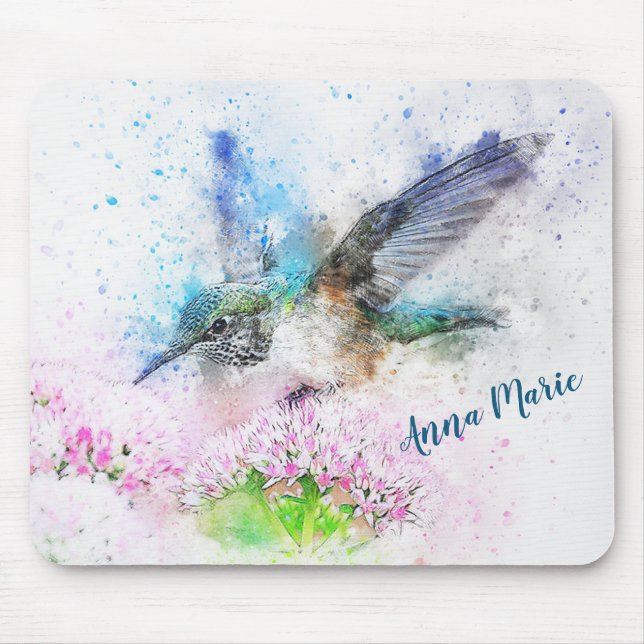 Hummingbird Mouse Pad (Front)