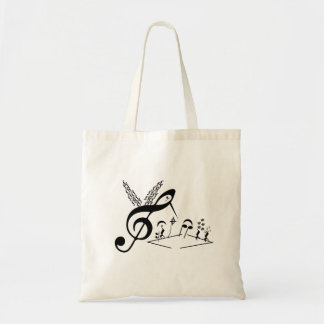 Hummingbird - Music Notes and symbols Tote Bag