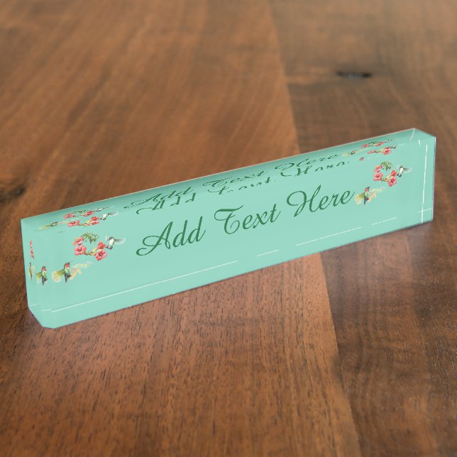 Hummingbird Nameplate (Side)