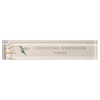 Hummingbird nameplate