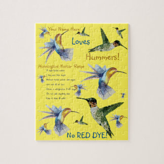 Hummingbird Nectar Recipe Puzzle