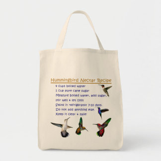 Hummingbird Nectar Recipe Tote Bag