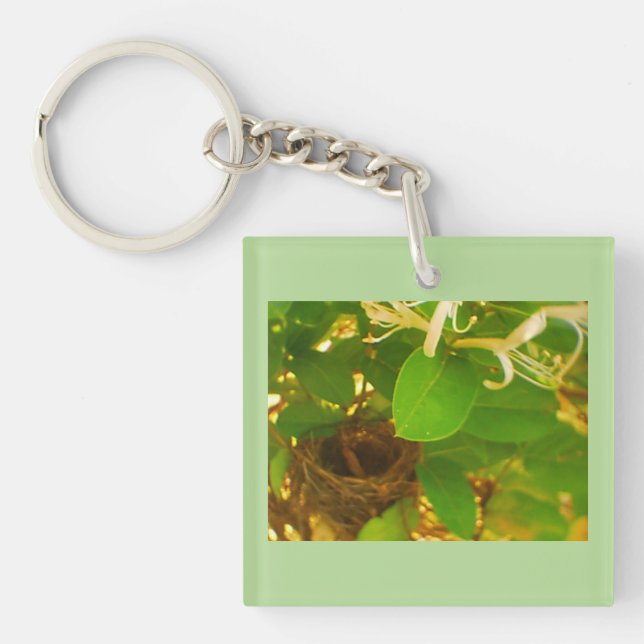 Hummingbird Nest Honeysuckle Key Ring (Front)
