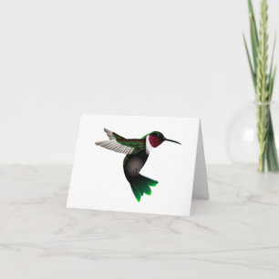 Hummingbird note card
