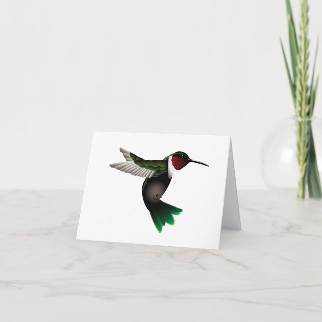 Hummingbird note card (Front)