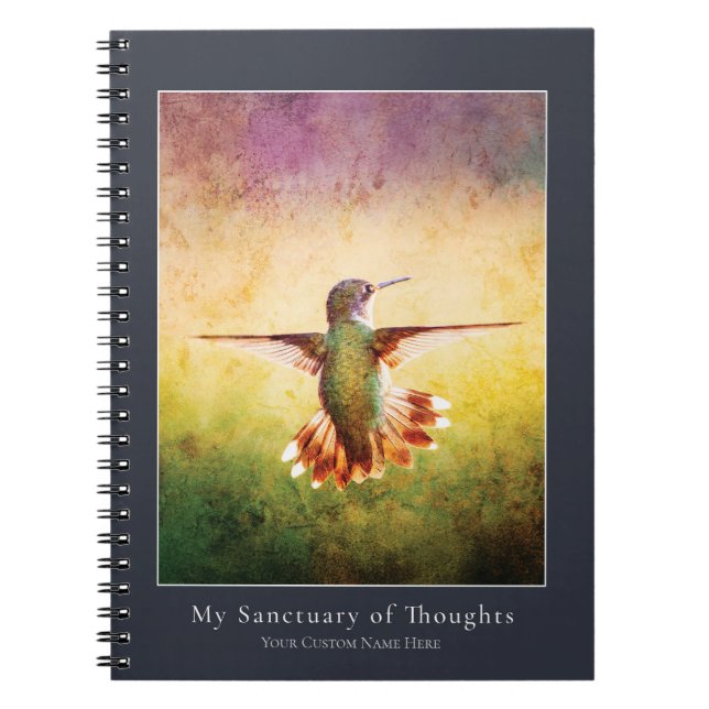 Hummingbird Notebook | Nature Art Journal (Front)