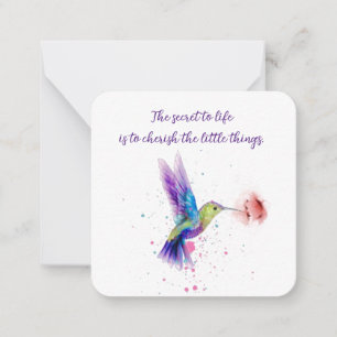 Hummingbird notecard