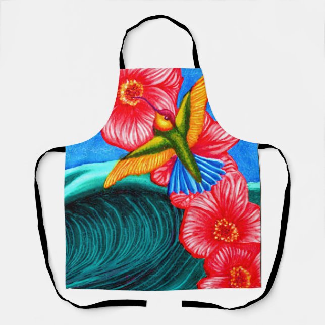 Hummingbird Ocean  Apron (Front)