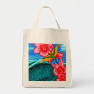 Hummingbird Ocean Tote Bag