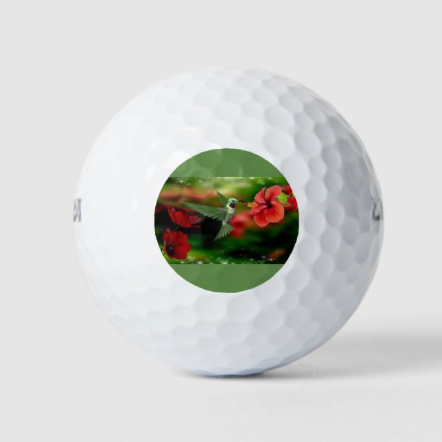 Hummingbird on a golf ball (Front)