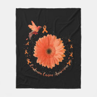 Hummingbird Orange Sunflower Leukaemia Cancer Awar