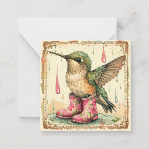 Hummingbird Orchestra in the Rain: Send a Melody Card