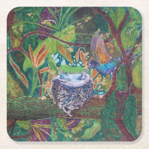 Hummingbird Paper Coaster