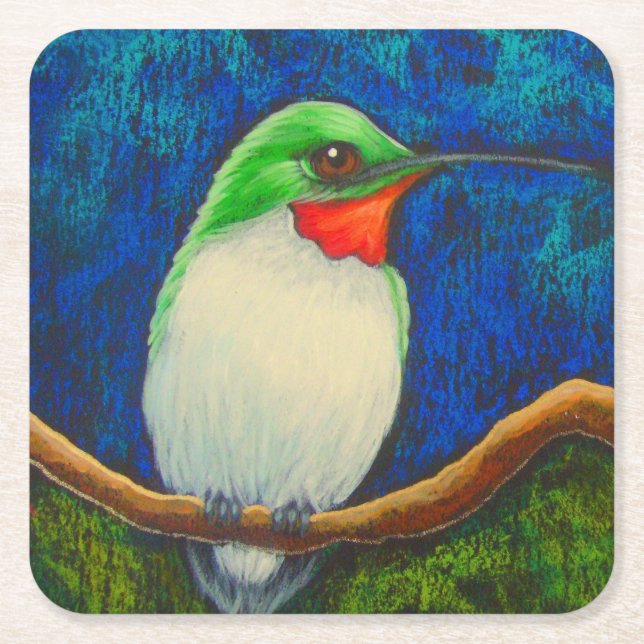 HUMMINGBIRD PAPER COASTER (Front)