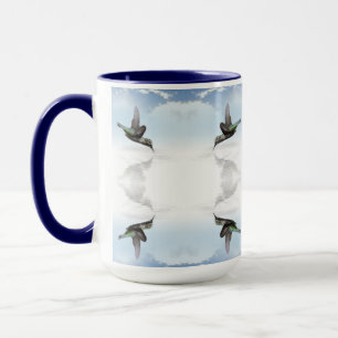 Hummingbird patterns mug