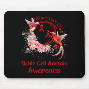 Hummingbird Peace Love Cure Sickle Cell Anaemia Aw Mouse Pad