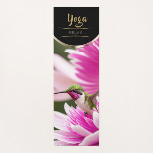 Hummingbird peony - Yoga Mat