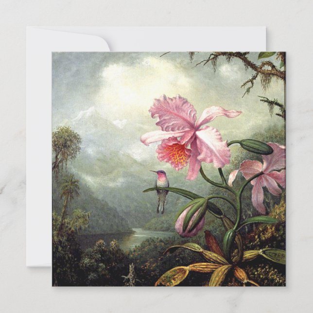 Hummingbird Perched, fine art, Card (Front)