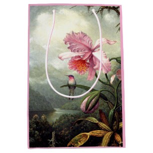 Hummingbird Perched, fine art, Medium Gift Bag