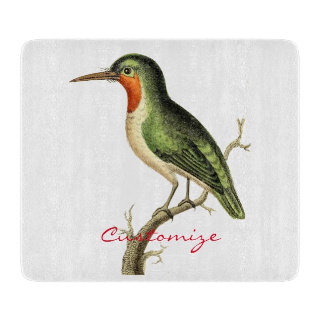 Hummingbird Perched Thunder_Cove Cutting Board (Front)