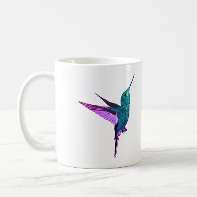 Hummingbird Personalised Coffee Mug (Left)