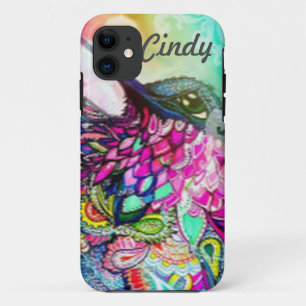 Hummingbird Personalised Zen Tangle Art Case-Mate iPhone Case