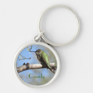 Hummingbird Personalizable Keychain