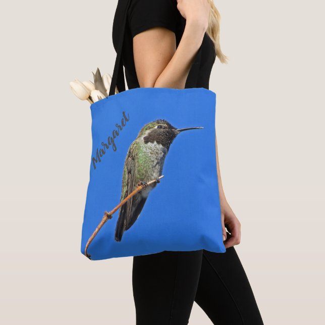 Hummingbird Photo Nature Lover Small Colourful Bir Tote Bag (Close Up)
