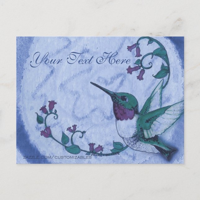 Hummingbird Postcard (Front)