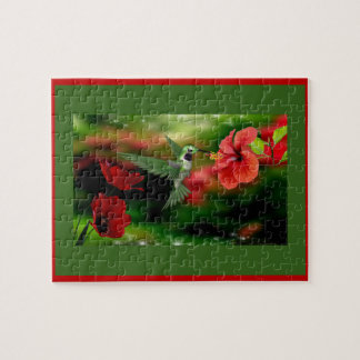 Hummingbird puzzle/8 x 10 110 pieces jigsaw puzzle