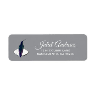Hummingbird Return Address Label