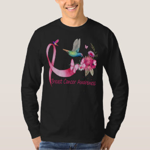 Hummingbird ribbon breast cancer awareness T-Shirt