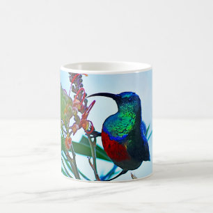 Hummingbird ruby throated coffee mug